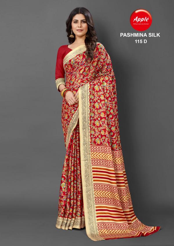 Apple Pashmina Silk 115 Ocassional Silk Saree Collection